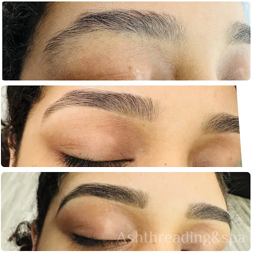 Eyebrow shaping before-and-after results